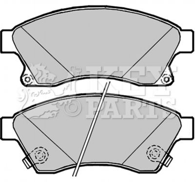 KBP2090 KEY PARTS Комплект тормозных колодок, дисковый тормоз