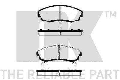 229207 NK Комплект тормозных колодок, дисковый тормоз
