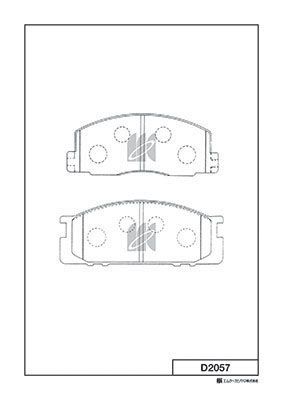 D2057 MK Kashiyama Комплект тормозных колодок, дисковый тормоз