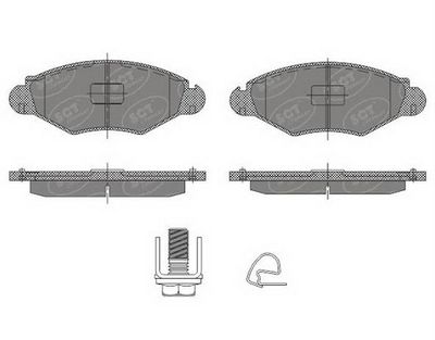 SP489PR SCT - MANNOL Комплект тормозных колодок, дисковый тормоз