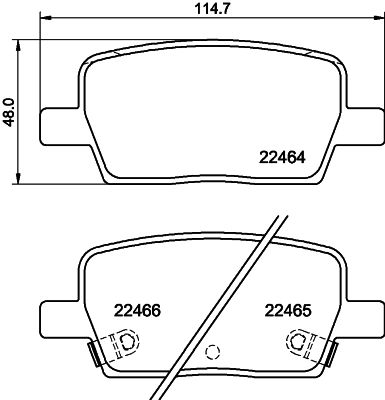 8DB355039081 HELLA PAGID Комплект тормозных колодок, дисковый тормоз