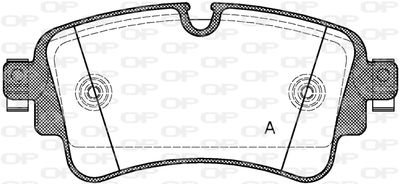 BPA166908 OPEN PARTS Комплект тормозных колодок, дисковый тормоз