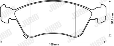 571958J JURID Комплект тормозных колодок, дисковый тормоз