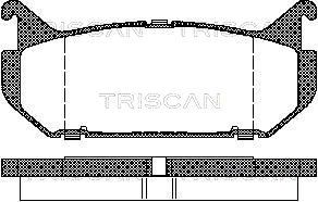 811050184 TRISCAN Комплект тормозных колодок, дисковый тормоз