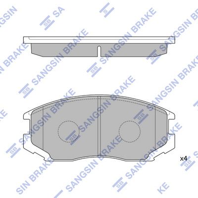 SP1142 Hi-Q Комплект тормозных колодок, дисковый тормоз