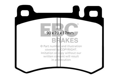 DP681 EBC Brakes Комплект тормозных колодок, дисковый тормоз