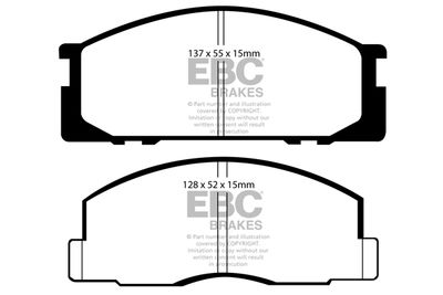 DP743 EBC Brakes Комплект тормозных колодок, дисковый тормоз