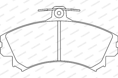 WBP21796A WAGNER Комплект тормозных колодок, дисковый тормоз