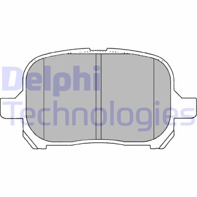 LP1144 DELPHI Комплект тормозных колодок, дисковый тормоз