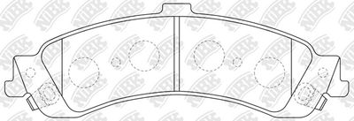 PN0056 NiBK Комплект тормозных колодок, дисковый тормоз