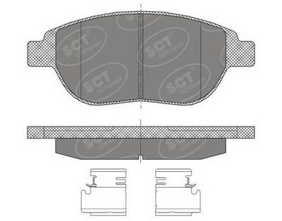 SP435PR SCT - MANNOL Комплект тормозных колодок, дисковый тормоз