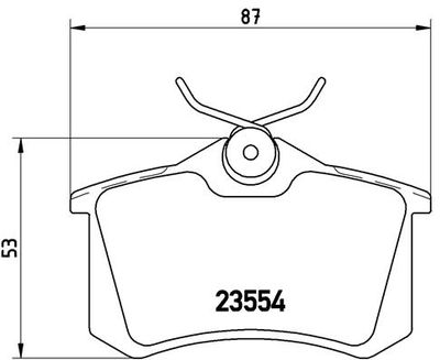 P85017 BREMBO Комплект тормозных колодок, дисковый тормоз