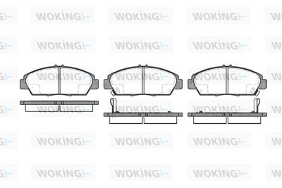 P506302 WOKING Комплект тормозных колодок, дисковый тормоз