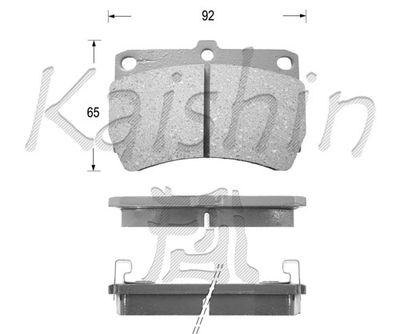 FK3062 KAISHIN Комплект тормозных колодок, дисковый тормоз