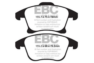 DP22159 EBC Brakes Комплект тормозных колодок, дисковый тормоз