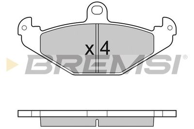 BP3033 BREMSI Комплект тормозных колодок, дисковый тормоз