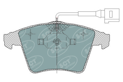 SP311PR SCT - MANNOL Комплект тормозных колодок, дисковый тормоз