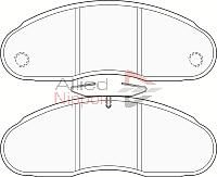 ADB0991 COMLINE Комплект тормозных колодок, дисковый тормоз