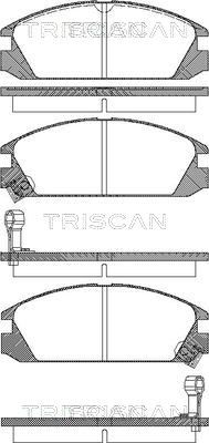 811040853 TRISCAN Комплект тормозных колодок, дисковый тормоз