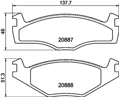 PCP1425 DON Комплект тормозных колодок, дисковый тормоз