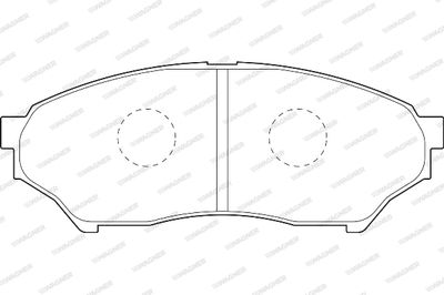 WBP23487A WAGNER Комплект тормозных колодок, дисковый тормоз