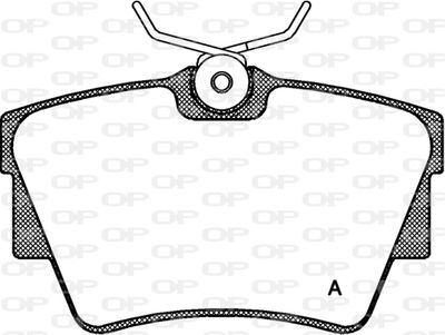 BPA059130 OPEN PARTS Комплект тормозных колодок, дисковый тормоз