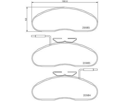 PB7002 BREMBO Комплект тормозных колодок, дисковый тормоз