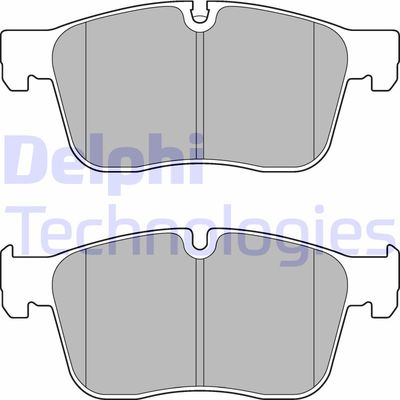 LP3187 DELPHI Комплект тормозных колодок, дисковый тормоз