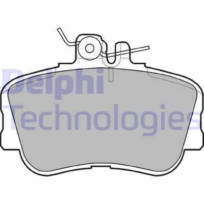 LP881 DELPHI Комплект тормозных колодок, дисковый тормоз