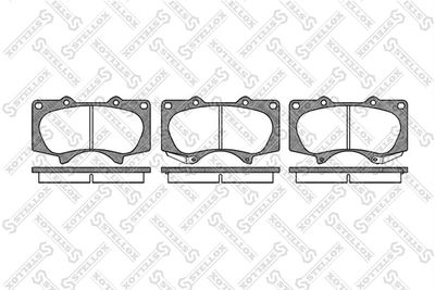 999000SX STELLOX Комплект тормозных колодок, дисковый тормоз