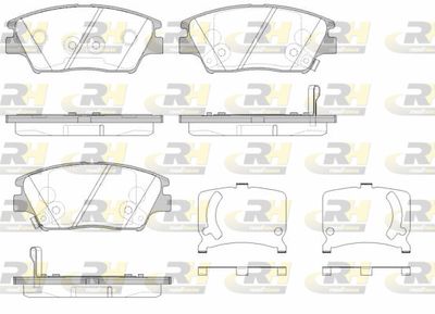 2182402 ROADHOUSE Комплект тормозных колодок, дисковый тормоз