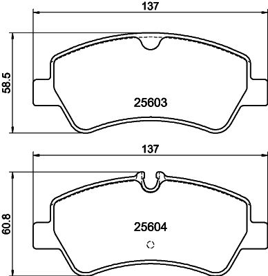 PCP1653 DON Комплект тормозных колодок, дисковый тормоз