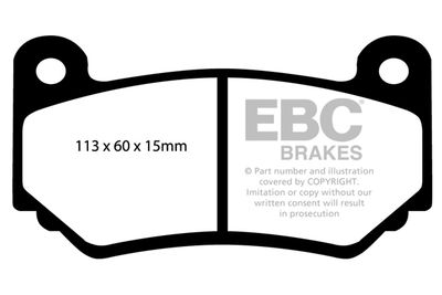 DP41377R EBC Brakes Комплект тормозных колодок, дисковый тормоз