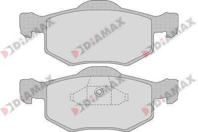 N09320 DIAMAX Комплект тормозных колодок, дисковый тормоз