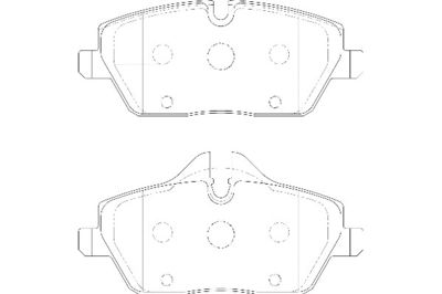 2134970 Omnicraft Комплект тормозных колодок, дисковый тормоз