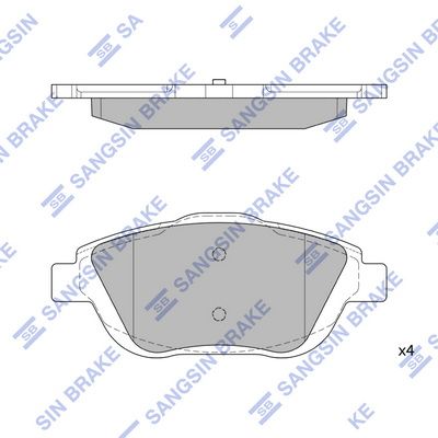 SP1880 Hi-Q Комплект тормозных колодок, дисковый тормоз