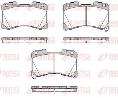 195502 REMSA Комплект тормозных колодок, дисковый тормоз