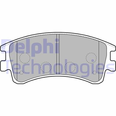 LP1799 DELPHI Комплект тормозных колодок, дисковый тормоз