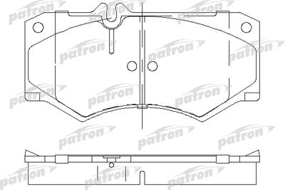PBP239 PATRON Комплект тормозных колодок, дисковый тормоз