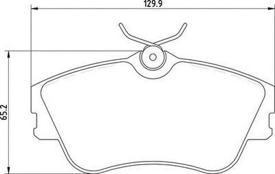 363710205140 MAGNETI MARELLI Комплект тормозных колодок, дисковый тормоз