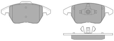 FBP1352 FREMAX Комплект тормозных колодок, дисковый тормоз