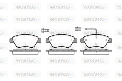 P958301 WOKING Комплект тормозных колодок, дисковый тормоз