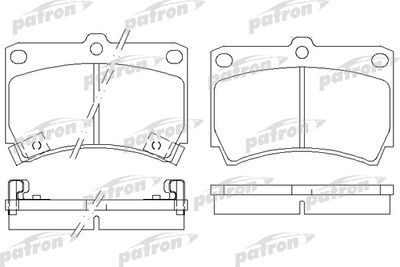 PBP715 PATRON Комплект тормозных колодок, дисковый тормоз