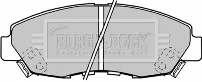 BBP1187 BORG & BECK Комплект тормозных колодок, дисковый тормоз