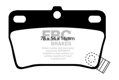 DP61403 EBC Brakes Комплект тормозных колодок, дисковый тормоз