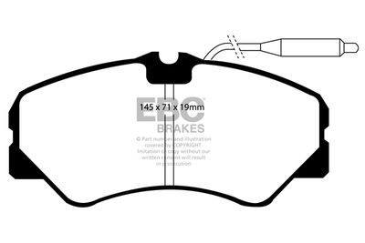 DP735 EBC Brakes Комплект тормозных колодок, дисковый тормоз