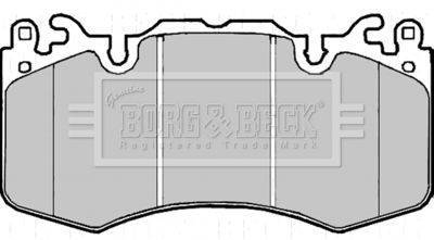 BBP2216 BORG & BECK Комплект тормозных колодок, дисковый тормоз