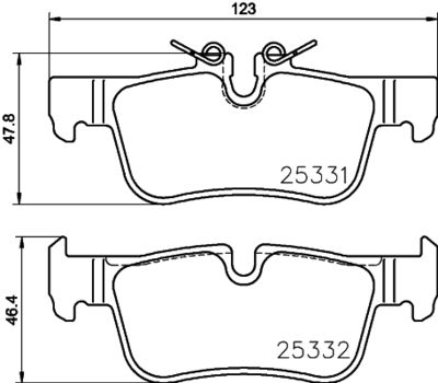 P06094 BREMBO Комплект тормозных колодок, дисковый тормоз