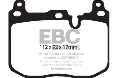 DP42130R EBC Brakes Комплект тормозных колодок, дисковый тормоз