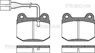 811012741 TRISCAN Комплект тормозных колодок, дисковый тормоз